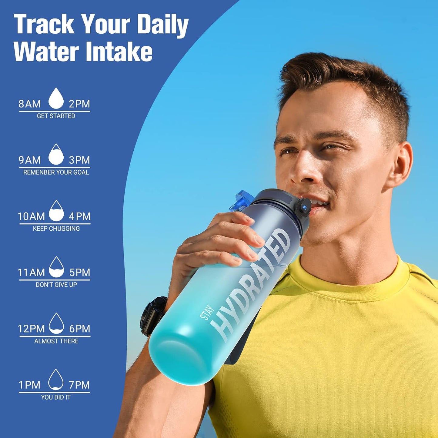 Sahara Sailor Motivational Water Bottle 32oz