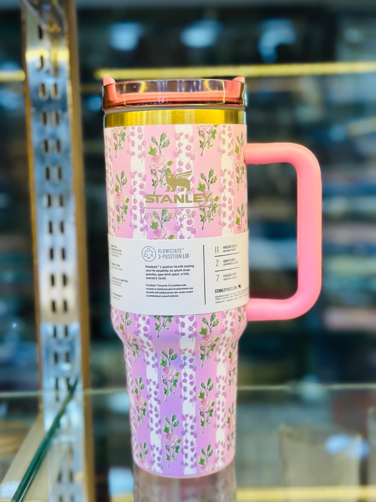 STANLEY Tumbler Flower, Butterfly, Flower, Star Printed 1.2 Liter (40 Oz)