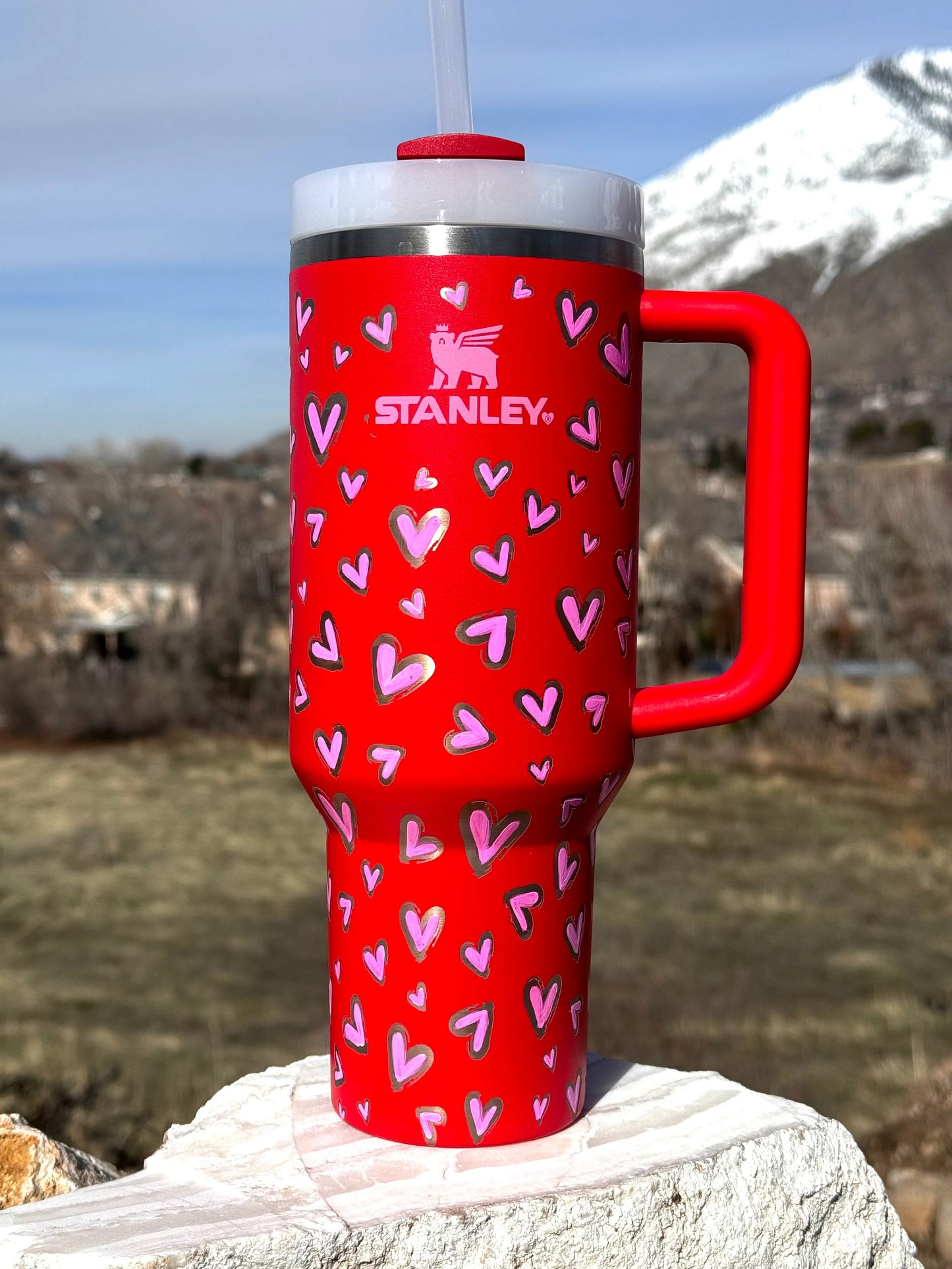 STANLEY Tumbler Flower, Butterfly, Flower, Star Printed 1.2 Liter (40 Oz)