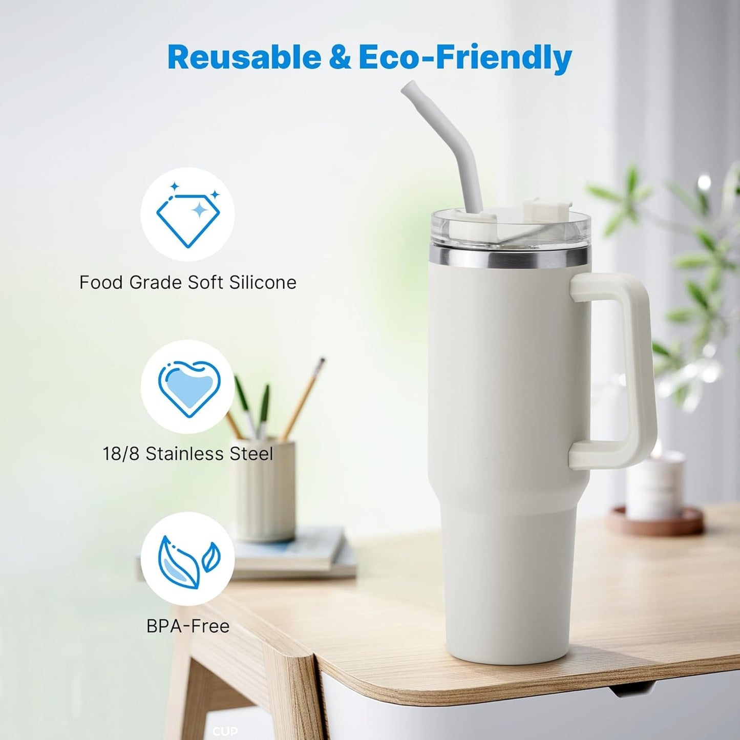 STANLEY Tumbler with Stainless Straw 1.2 Liter (40 Oz)