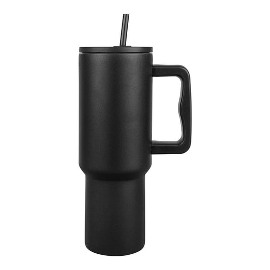 Tumbler Flat Lid with stainless Steel Straw 1.2 Liter (40 Oz)